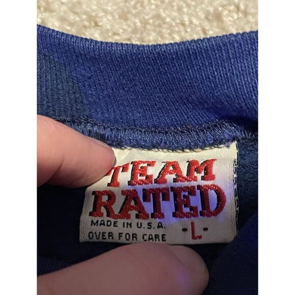 Vtg 90's Dallas Cowboys Team Rated Crewneck Sweatshirt Large NFL USA Pullover - Picture 5 of 7